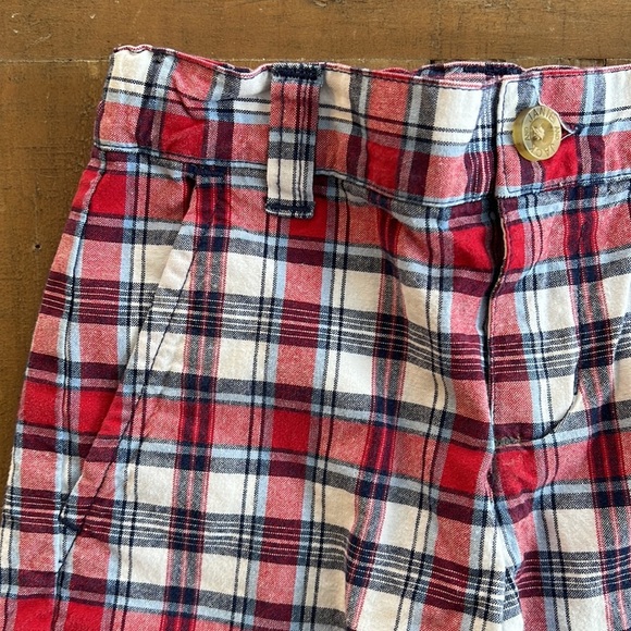 Janie and jack red plaid shorts - Picture 2 of 5